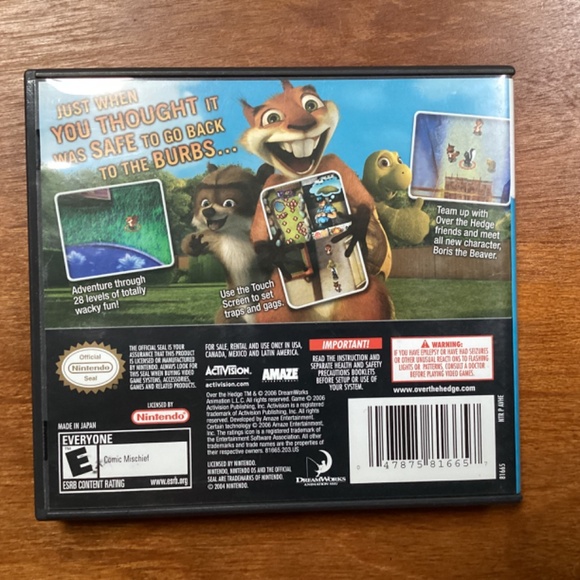 Nintendo DS Game DreamWorks Over The Hedge Hammy Goes Nuts! - Picture 2 of 5